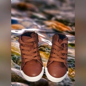 BOYS Hightop Faux Leather Shoes